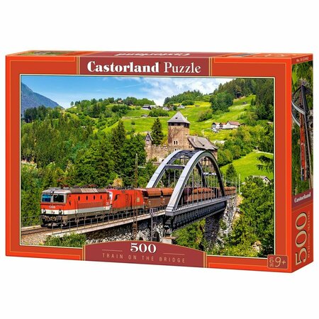 CASTORLAND Train on the Bridge Jigsaw Puzzle - 500 Piece B-52462